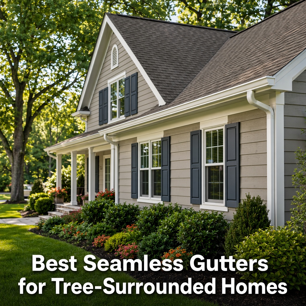 Best Seamless Gutters for Tree-Surrounded Homes