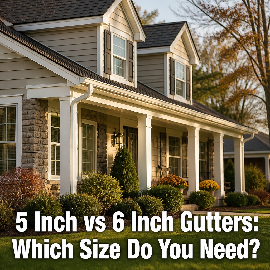 5 Inch vs 6 Inch Gutters: Which Size Do You Need?
