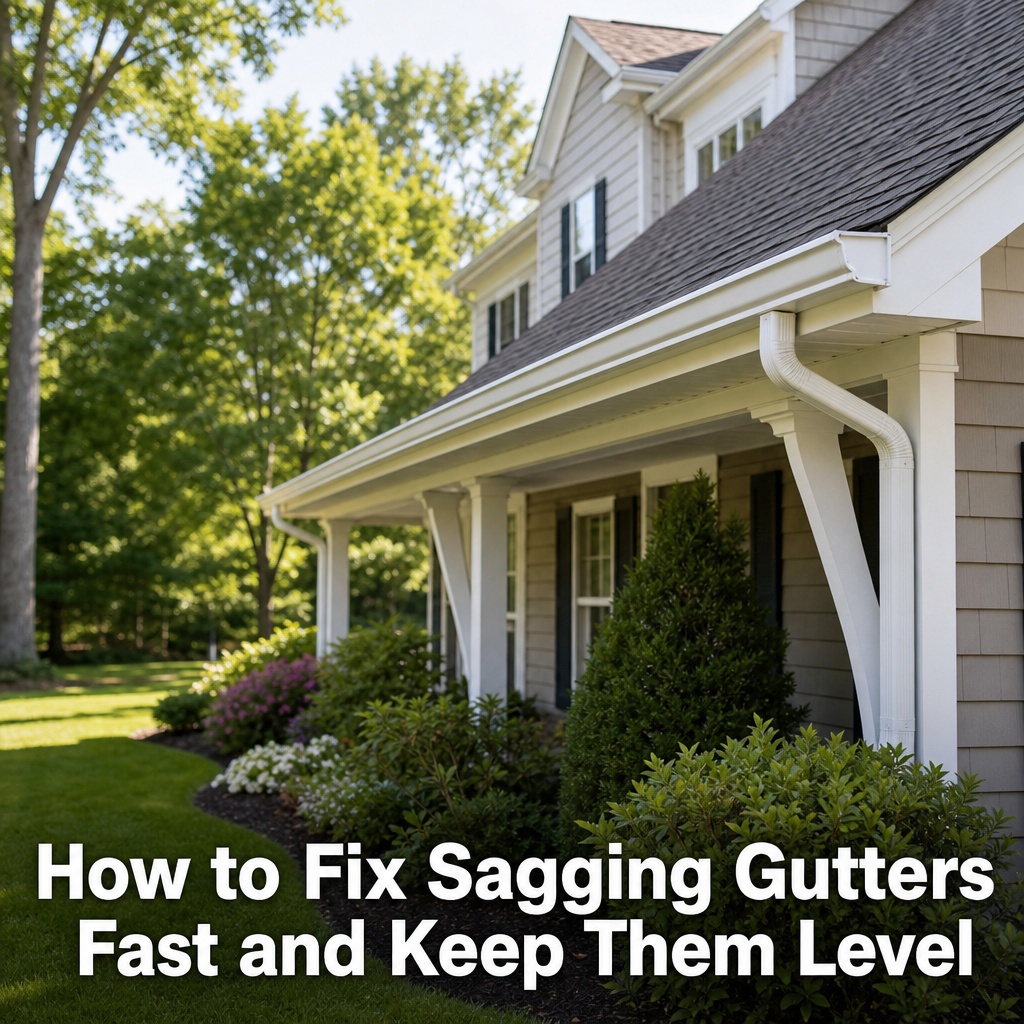 How to Fix Sagging Gutters Fast and Keep Them Level