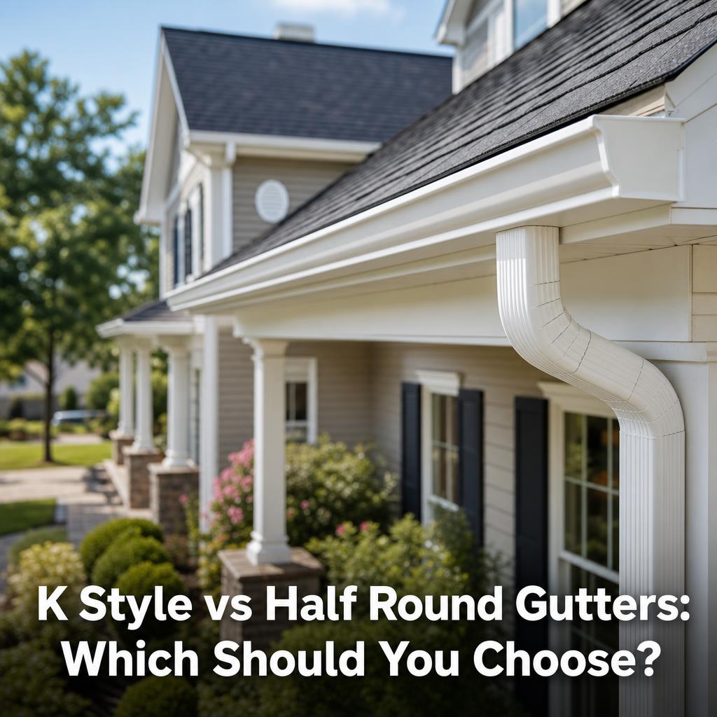 K Style vs Half Round Gutters: Which Should You Choose?